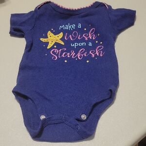 Navy Blue Starfish Kids One Piece